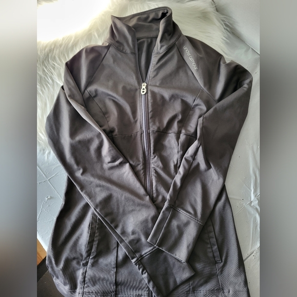 Under Armour Gray Full-Zip Jacket Women Size Small - Picture 4 of 4